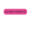 Nevs No Dairy Products Label 5/16 x 1-1/4" D-2504